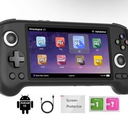 RG556 Retro Handheld Game Console, Android 13 System Unisoc T820 Processor 5.48 Touch Inch AMOLED screen 550