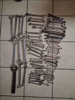 Wrenches mostly USA craftsman tools ,  some mac , crew line , Milwaukee