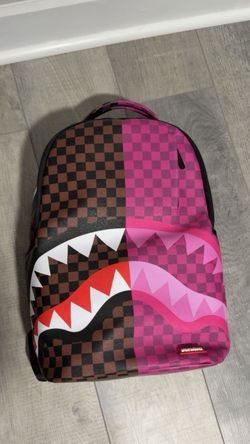 Sprayground Shark Mouth Checkered Backpack