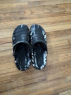 Black And White Tie Dye Crocs