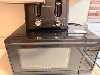 Microwave and toaster