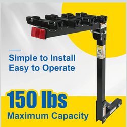 MaxxHaul 4-Bike Hitch Rack - 150lb Capacity (Like New)