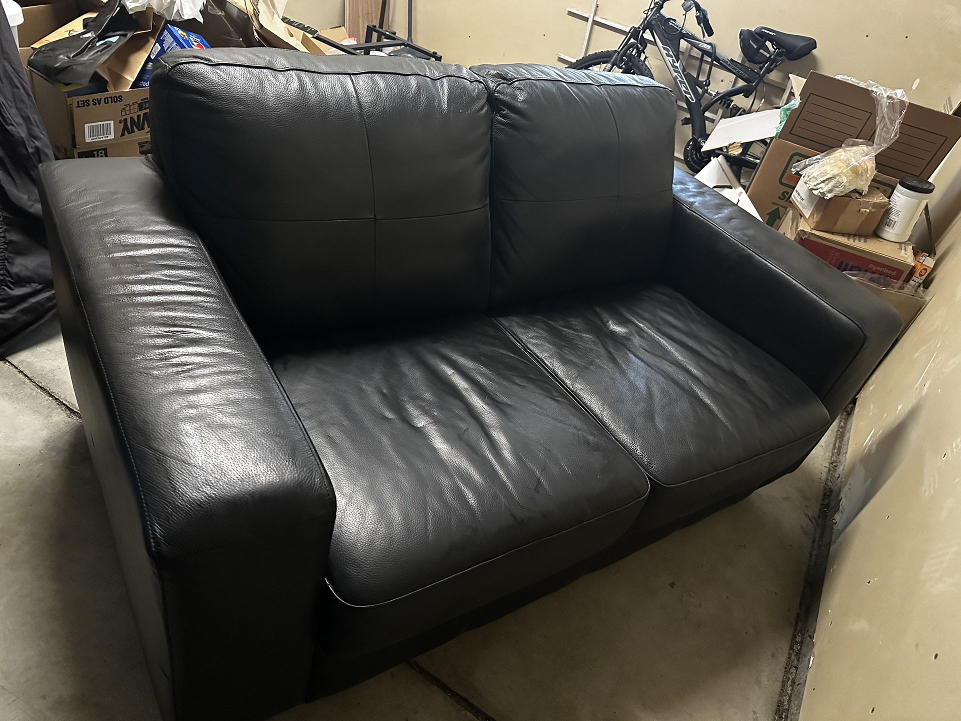 Ikea Leather Couch (Move Out Sale, Needs to Asap)