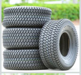 Kenda K500 Super Turf Lawn and Garden Bias Tire - 18/8.50-8 Lawn Mower & Garden Tractor All Season Traction 73A3 Rated 4 Ply Bias Construction Black S