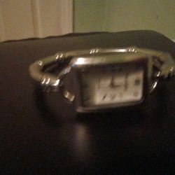 Perl & Perl Silver Tone Women Bracelet Watch