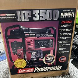 New Coleman HP 3500 Generator