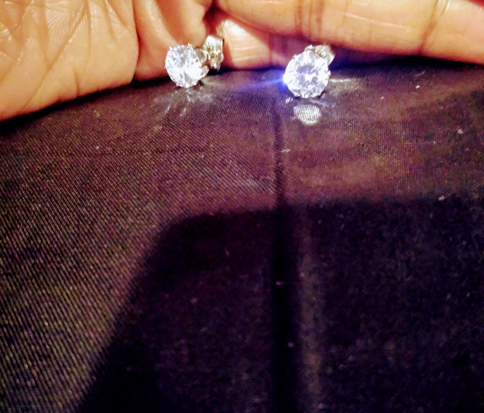 Beautiful diamond stud earrings