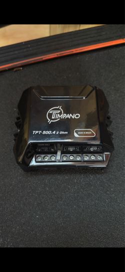Timpano Compact 1 Channel TPT500 2 Ohms Car Audio Amplifier- 1x 500 Watts at 2 Ohm