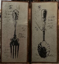 Classy foodie wall art decor