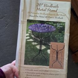 Metal Bird Bath Holder New 