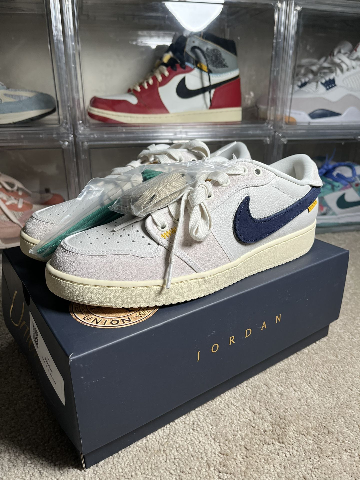 Size 10 - Jordan 1 Retro x Union AJKO Low Sail Muslin 2023 NEW! FAST!