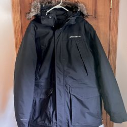 Eddie Bauer Men’s Superior Down Parka – XL – Brand New – Black 