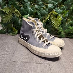 Converse Comme Des Garcons Women 6 Sneakers Gray Chuck 70 Hi CGD 171847C