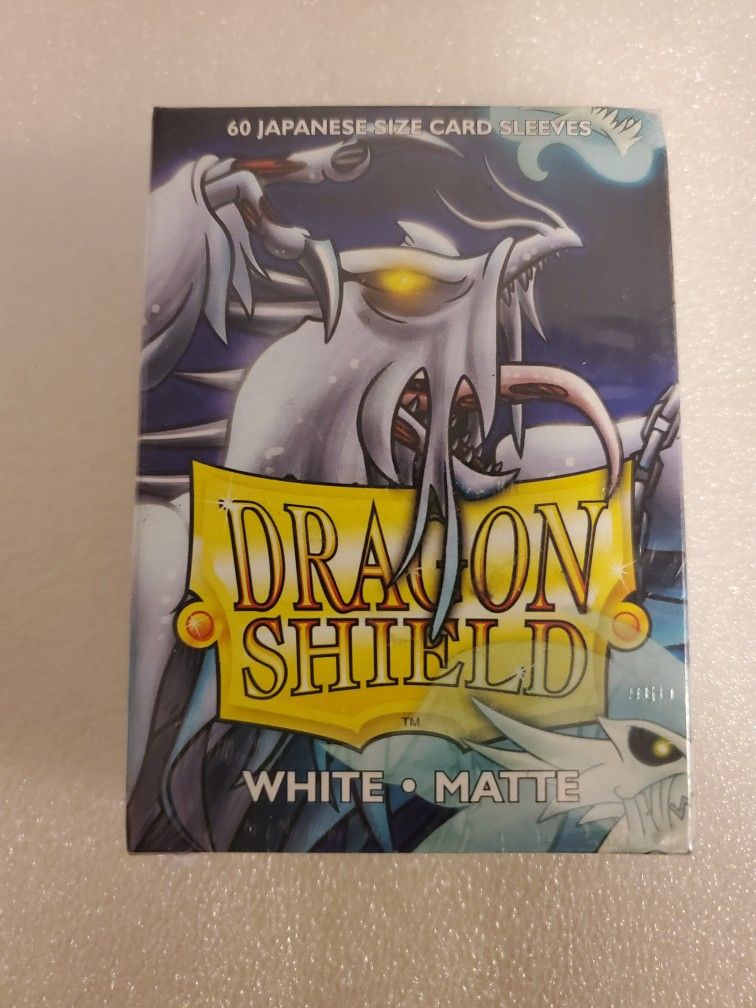 Dragon Shield White Matte Solve Card Sleeves Small Japanese Size (60ct) Sealed