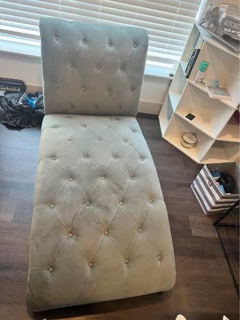 Grey chaise