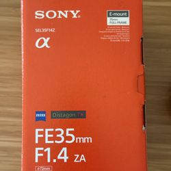 Sony Distagon T* FE 35mm f/1.4 ZA Lens