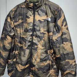  Camo Mens North Face Jacket XL