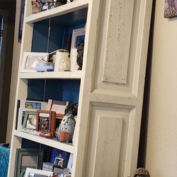 Solid Wood Book Shelf With Two Drawers