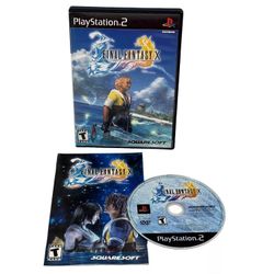 2001 Final Fantasy X PS2 Video Game Black Label Complete CIB EXCELLENT Condition