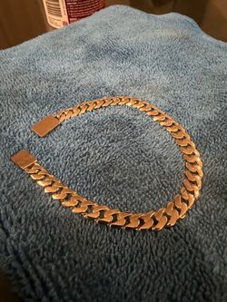 Miami cuban bracelet 14K Solid gold