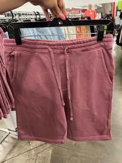 Light Maroon Sweat Short