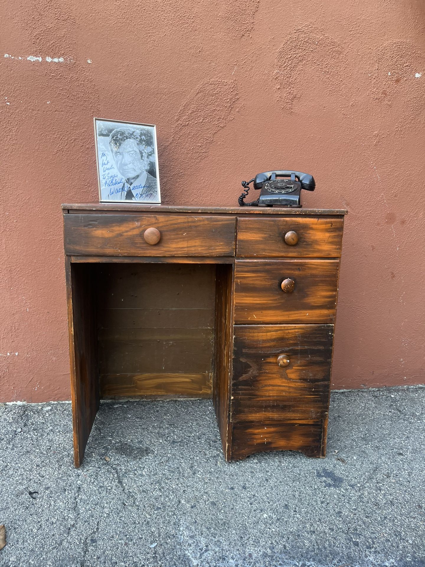 Rustic vintage desk