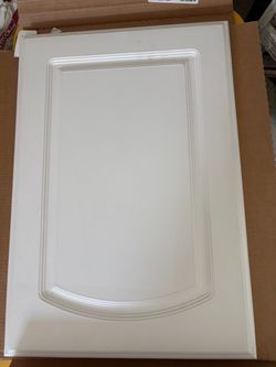 3 White Raised-Panel Cabinet Doors – 16” × 24”