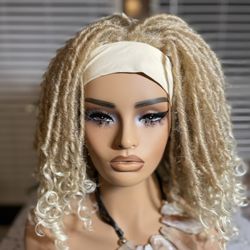 Headband Blonde Dreadlock Synthetic Wig
