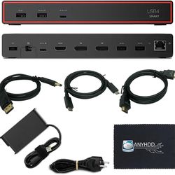 USB4 Smart Dock 5500 Laptop Docking Station 135W HDMI DisplayPort USB-C Hub