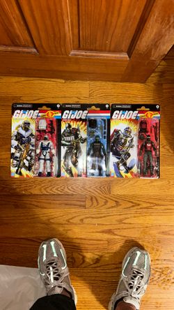 G.I. Joe Classified Series Retro Cardback Snow Serpent, Cobra Eel, Beach Head 