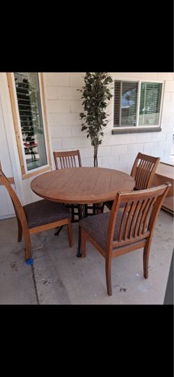 4 chair table set