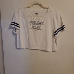 Tommy Jeans Shirt, Size X-Large, Color White