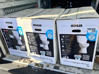 3 BRAND NEW KOHLER Cimarron Toilets – $600 for All 3