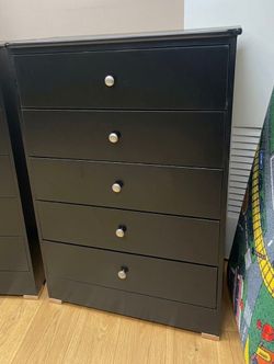 🌟New black 5-drawer dresser - Fast delivery