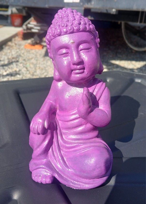 Purple Buddha Figure