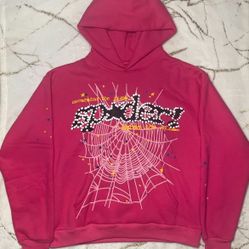 PINK SP5DER HOODIE 