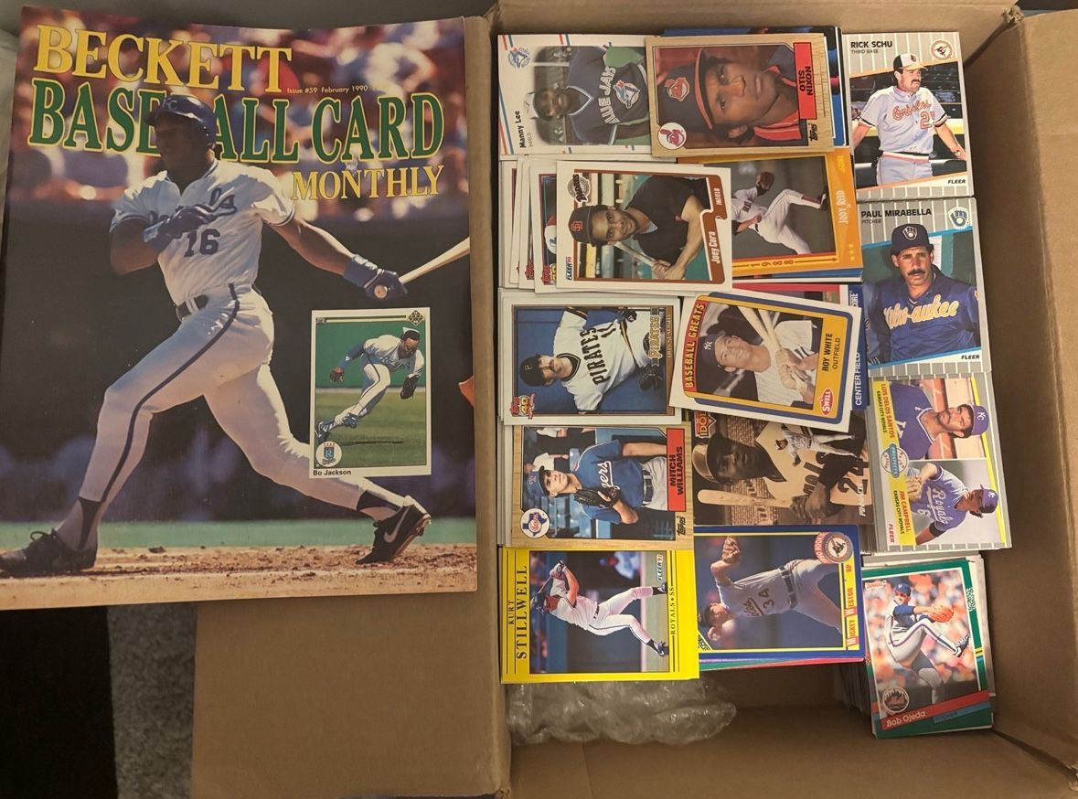 3,000+ Baseball Cards 1980s
