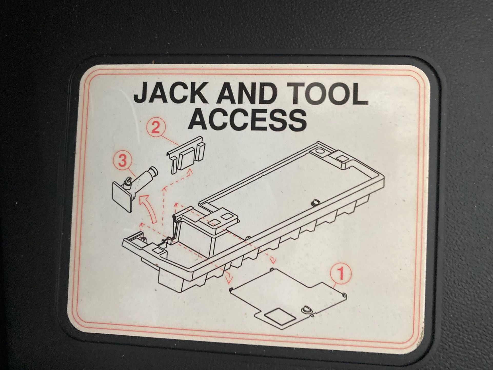Jack And Tool Acces For Truck