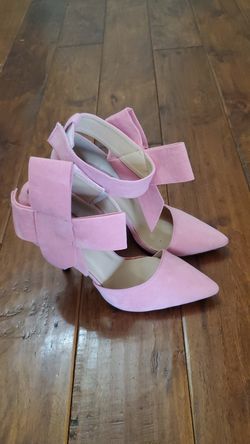 Pink Heels with Bow