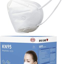Adult KN95  Disposable Face Mask White Color  50 Pieces/box  