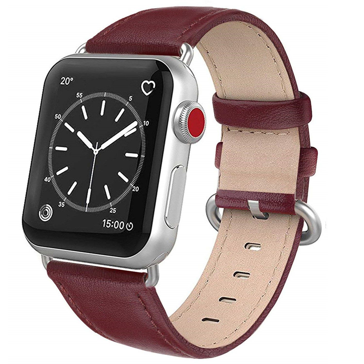 Great 100% leather 38/40 and 42-44 apple watch series1- 4- 100 % Top Grain Original Cow LEATHER BAND