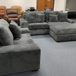 🆕💥Fabric Sectional Sofa 🔥Only $49 Today And Pay Later With Or Without Credi🔥