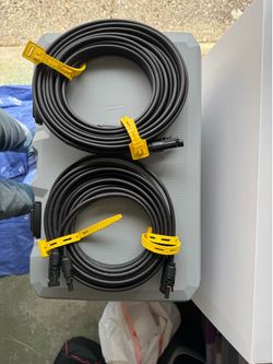 Solar Cables 2x10 AWG Twin Wire Solar Extension Cables - 20’ and 30’ - New/Never Used