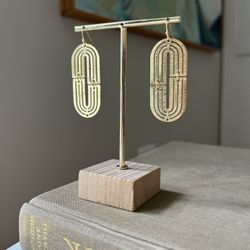 Brass Reflection Earrings ( firm on price )