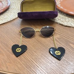Gucci Cat Eye Sunglasses With Detachable Charms