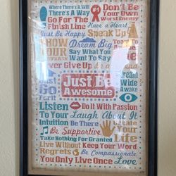“Just Be Awesome” Art Print