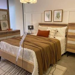 Bedroom Set Queen or King Bed Dresser Nightstand Mirror Chest Options Marrow 