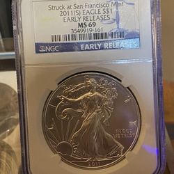 2011(S) Eagle Struck at San Francisco Mint ER MS 69