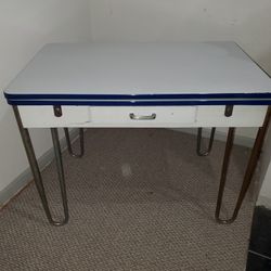 Vintage Enamel Kitchen Table 