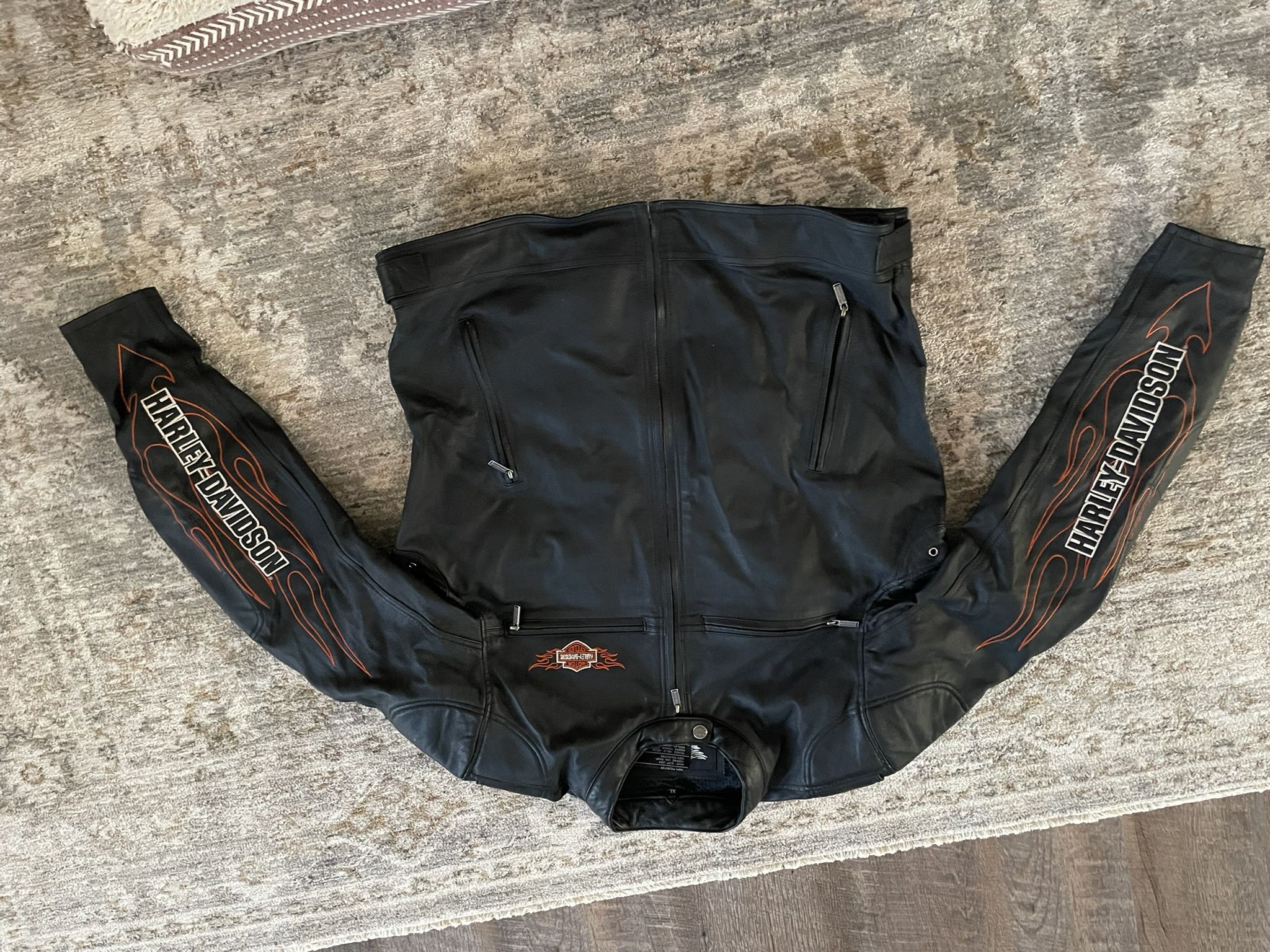 Harley Leathers Jacket, And Chaps
